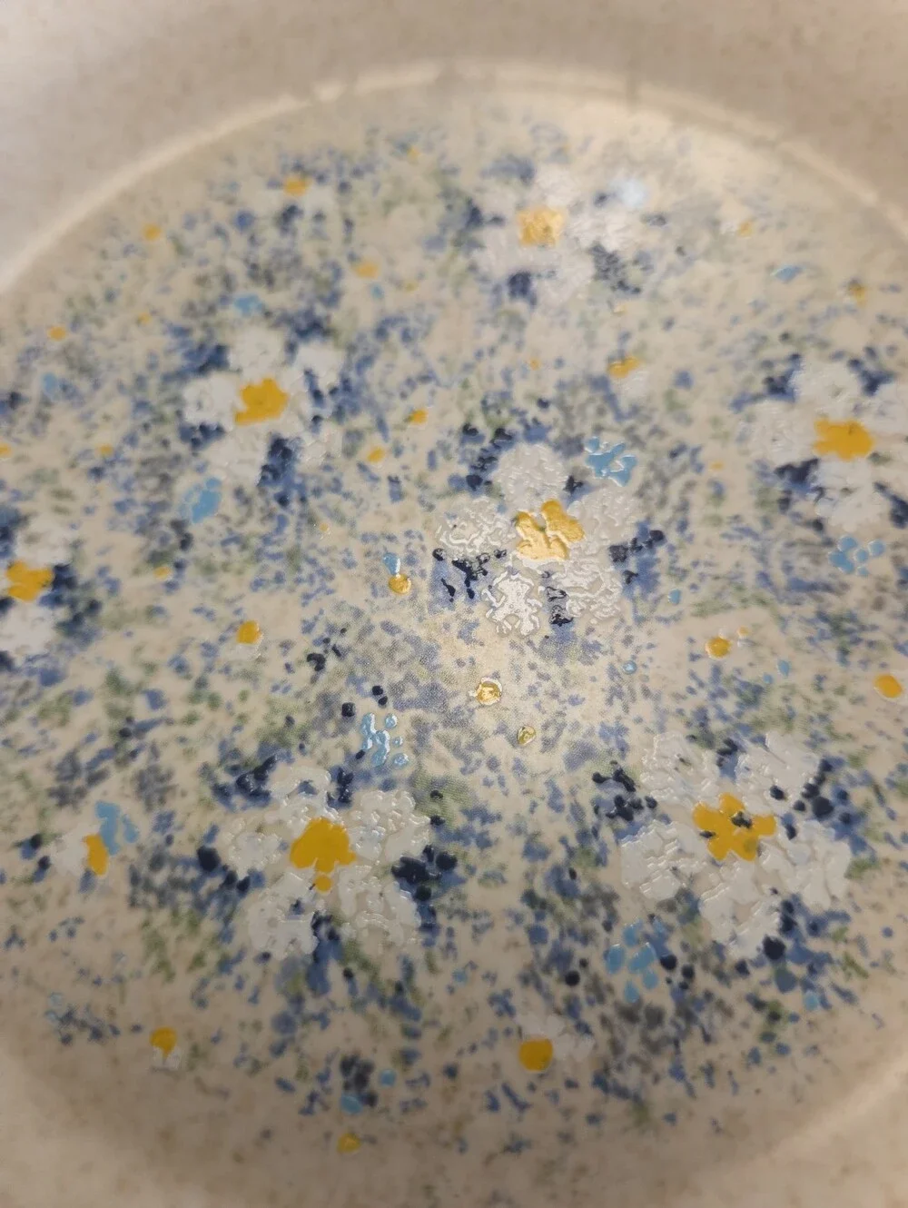 Lenox Vintage Temper-ware  Stoneware Salad Plate Plates Set of 2 Dewdrops
